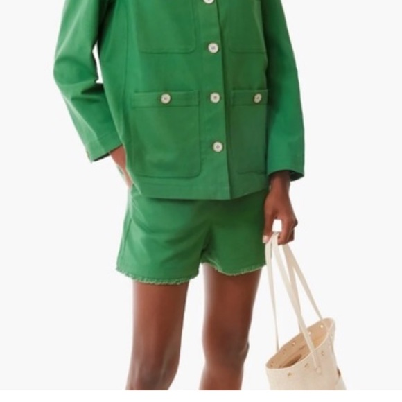 Tuckernuck Palm Green JoJo shorts-M - Picture 1 of 6